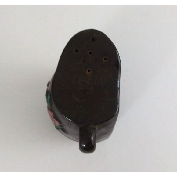 Vintage Thames Redware Pitcher Sugar Shaped Floral 4" Salt & Pepper Shakers - Picture 7 of 14